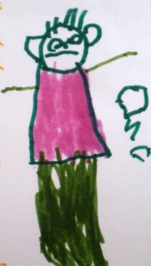 For illustration only. Omri, age 4.5